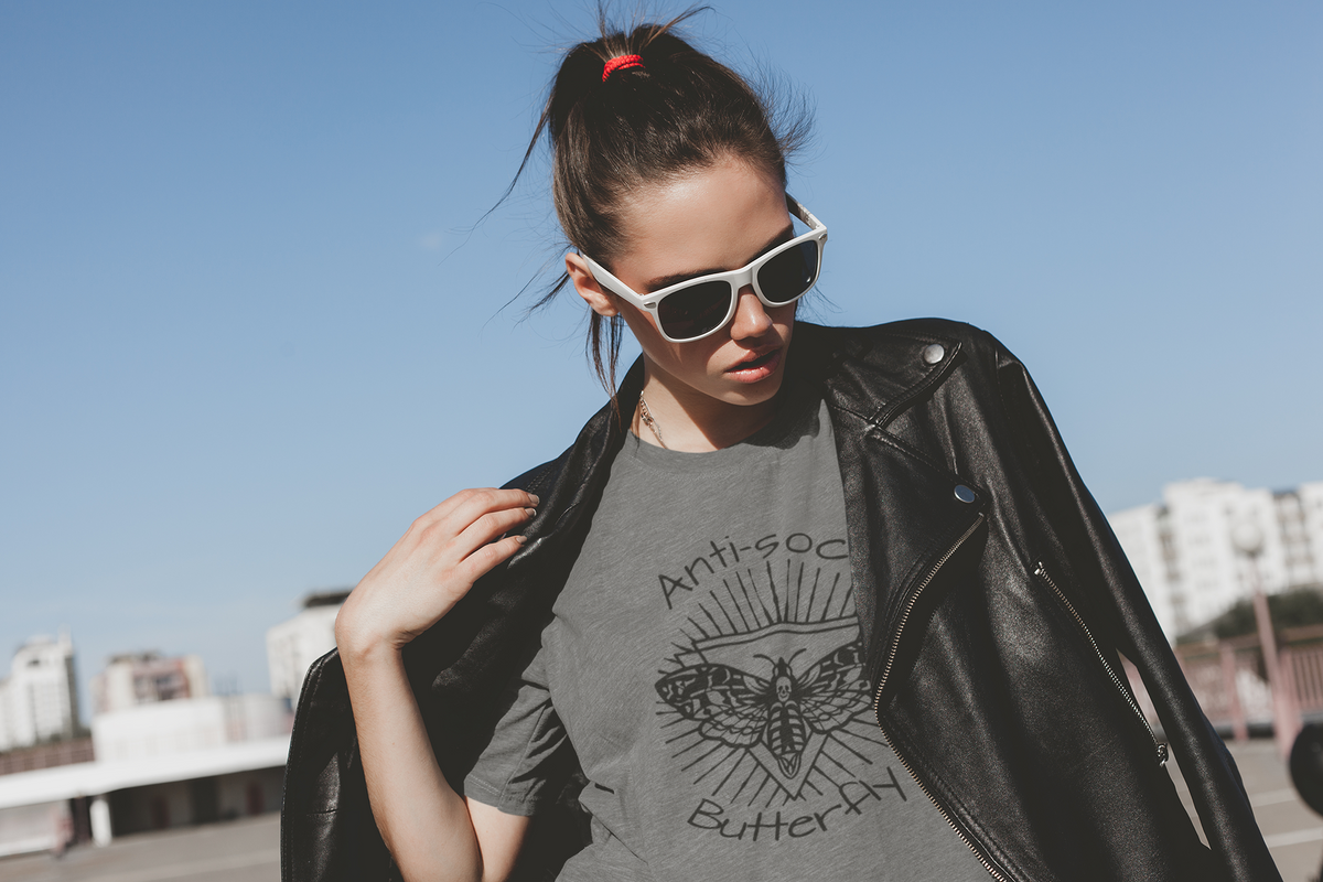 Anti-Social Butterfly Tee - Unisex Shirt