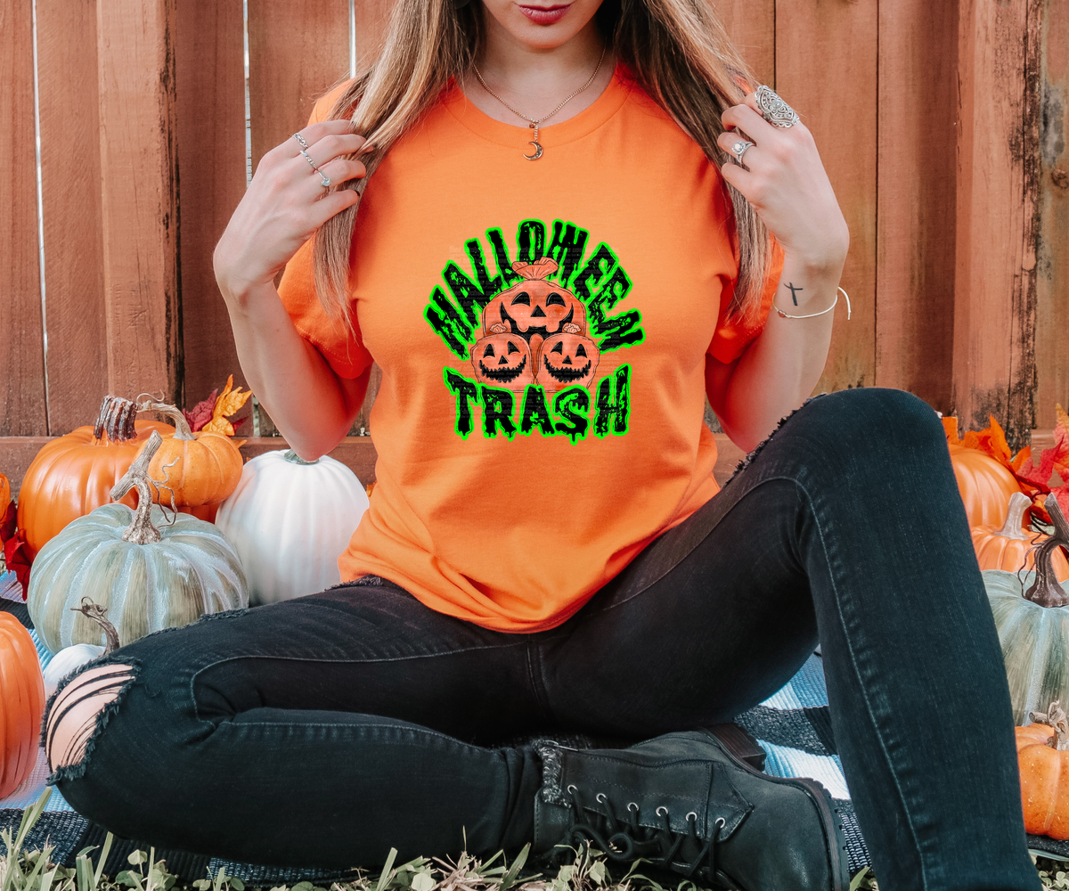 "Halloween Trash" Full Color DTF Tee Shirt
