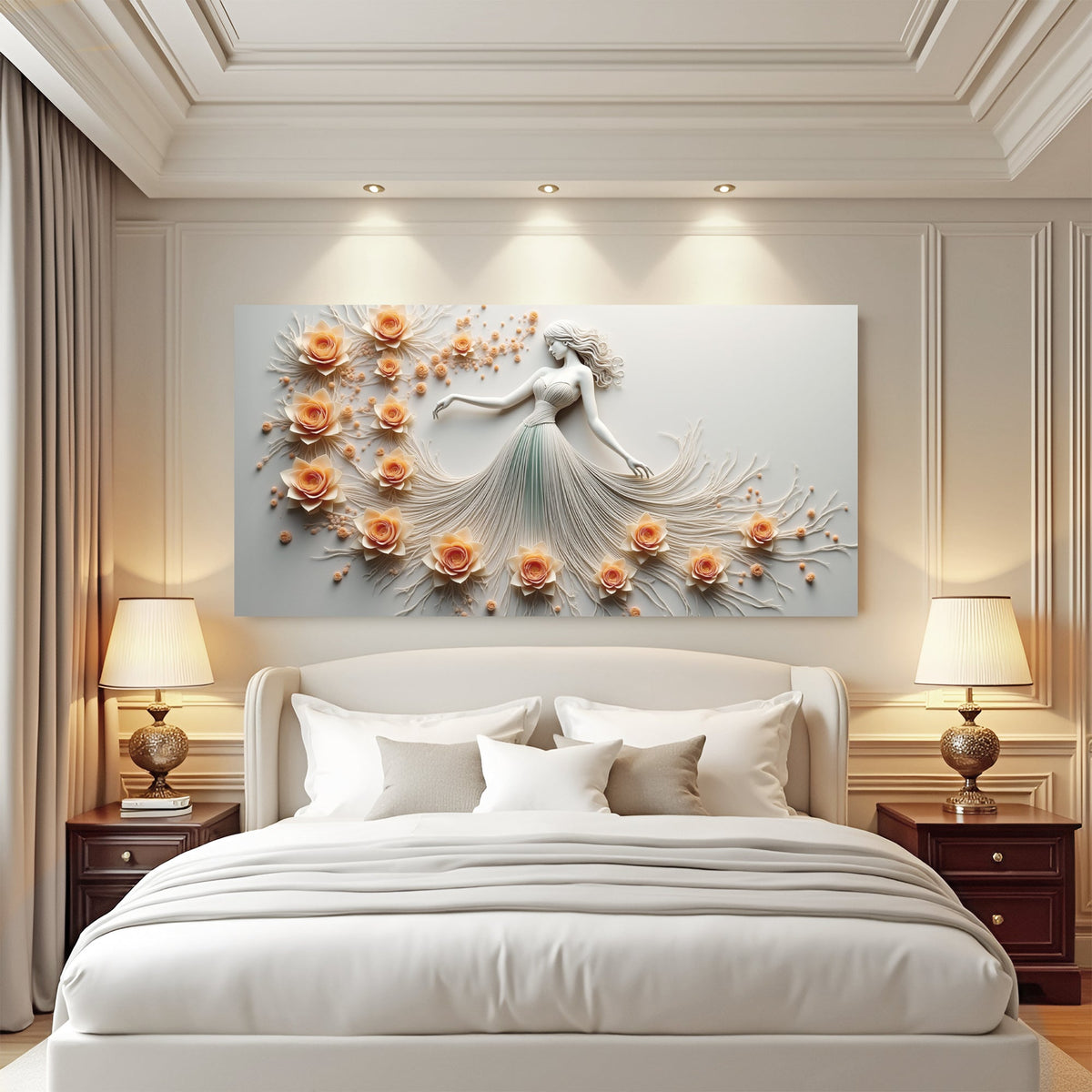 Modern Minimalist Woman Dance Wall Art