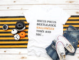 "Halloween Movies" Orange And Black Tee - Unisex Shirt