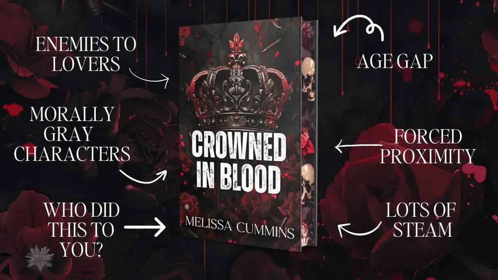 Crowned In Blood Hardcover Only - Dark Mafia Romance Special Edition