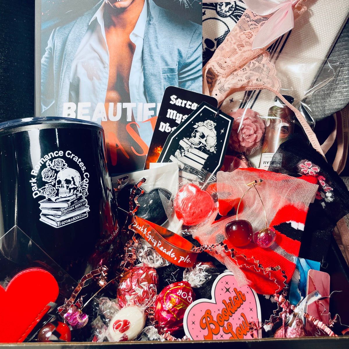 (🫦M+)Luxury Dark Romance Book Box - spa, jewelry, books & toys! - Dark Romance Crates