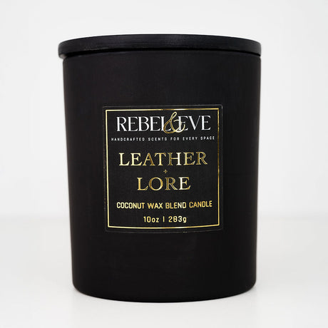 Leather + Lore Candle - Library - Dark Romance Crates