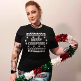 Christmas Merry Creepmas Ugly Sweater Tee - Unisex Shirt