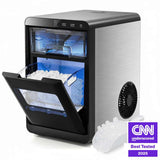Premium Ice and Coffee Duo CNN-Acclaimed Nugget Ice Maker and 20-Bar Stainless Espresso Machine
